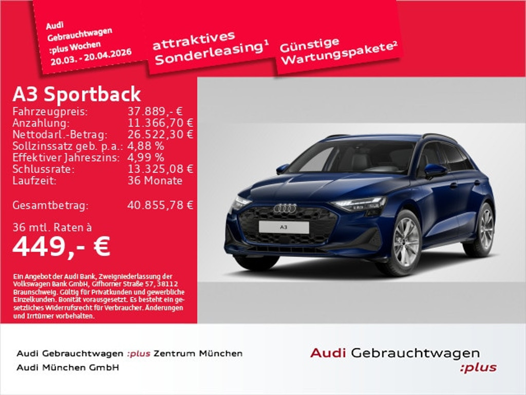Audi A3 2025 Hybride Benzine