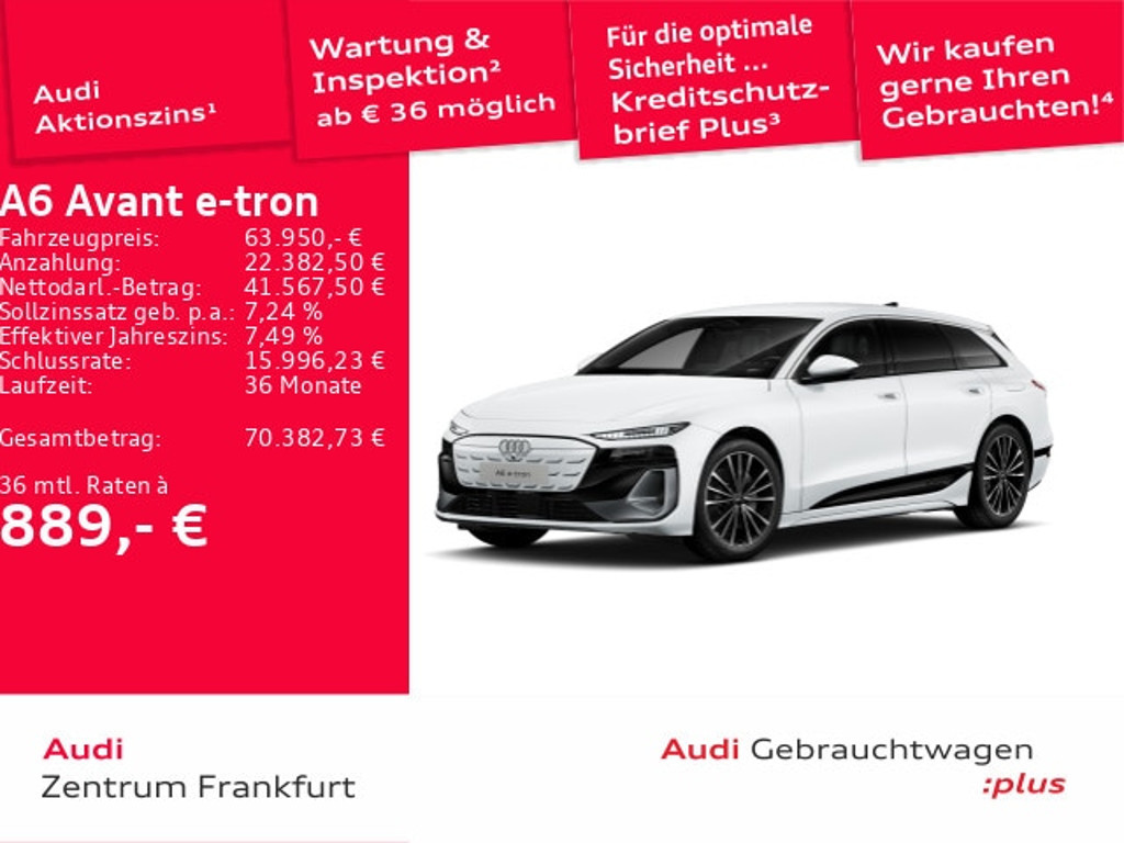 Audi A6 e-tron 2025 Elektrisch