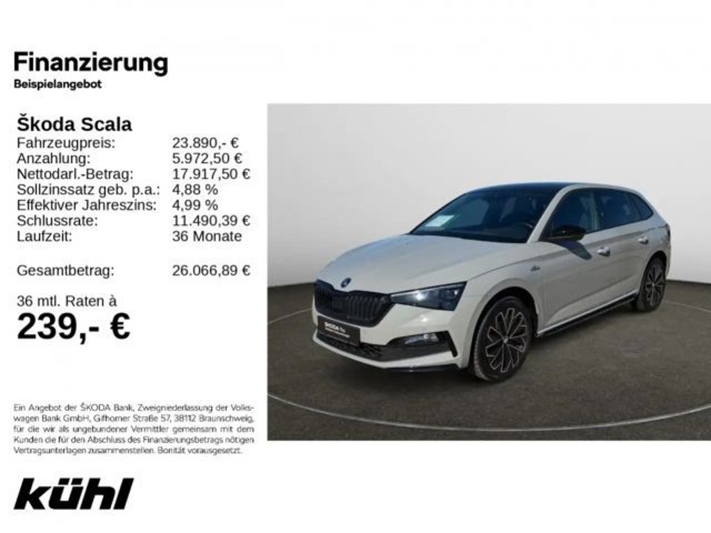Skoda Scala 2023 Benzine