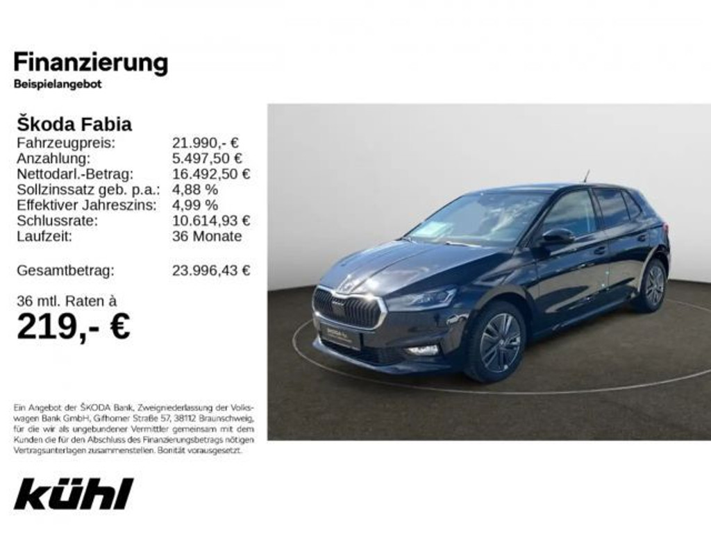 Skoda Fabia 2025 Benzine