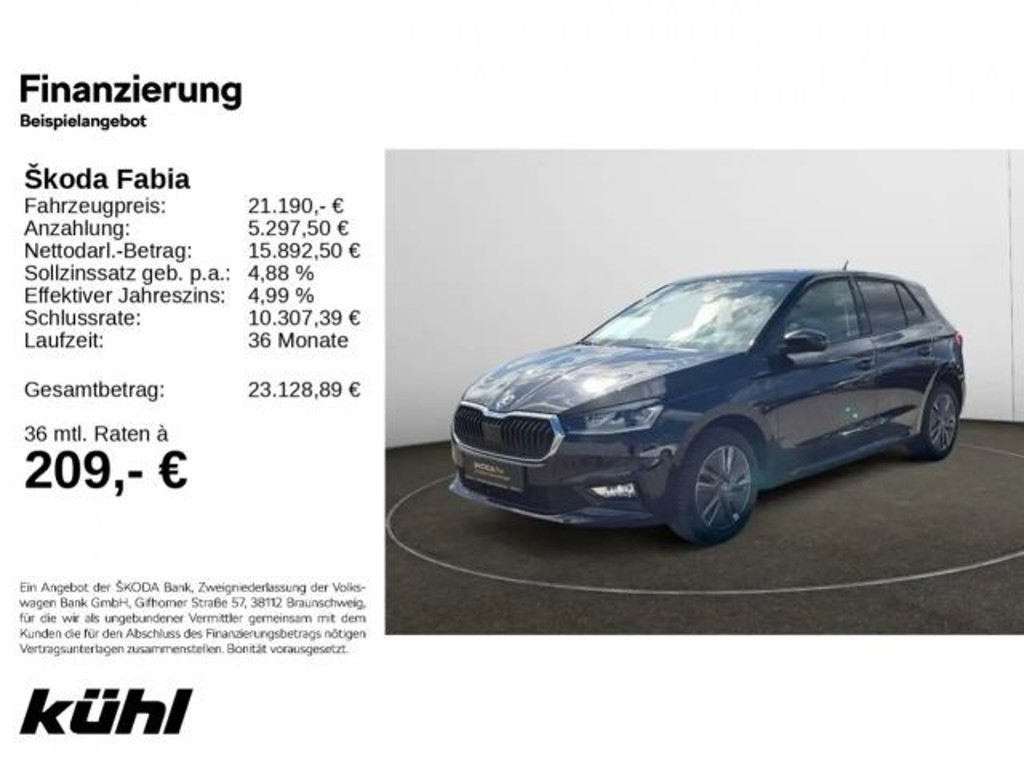 Skoda Fabia 2025 Benzine