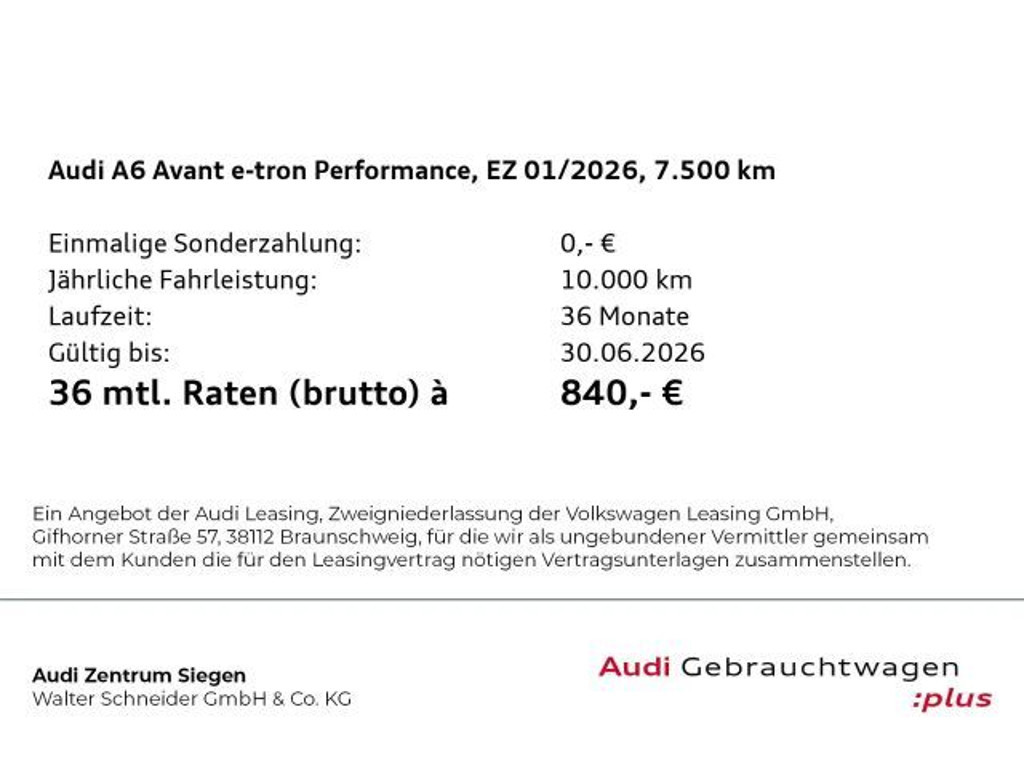 Audi A6 e-tron