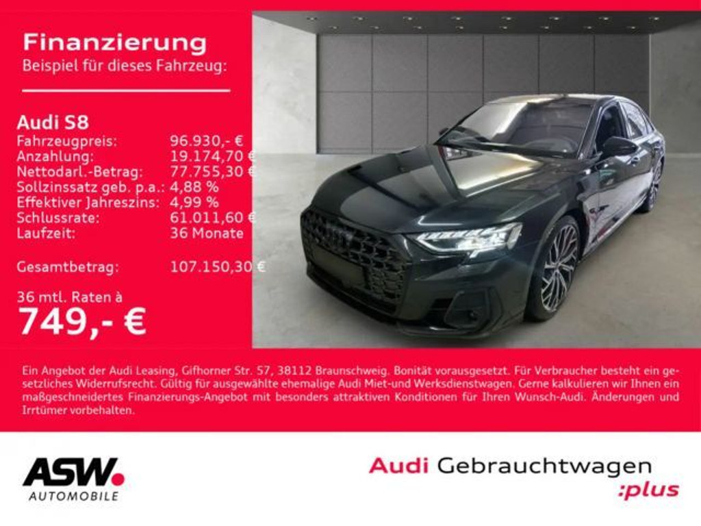 Audi S8 2024 Benzine