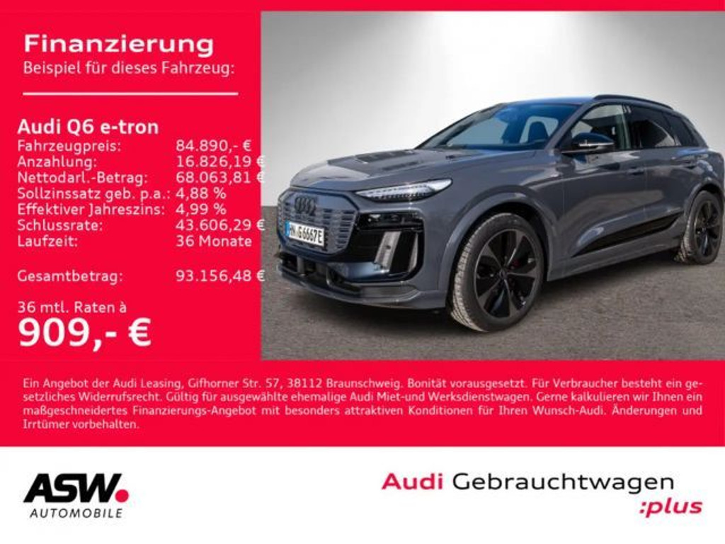 Audi Q6 e-tron 2026 Elektrisch