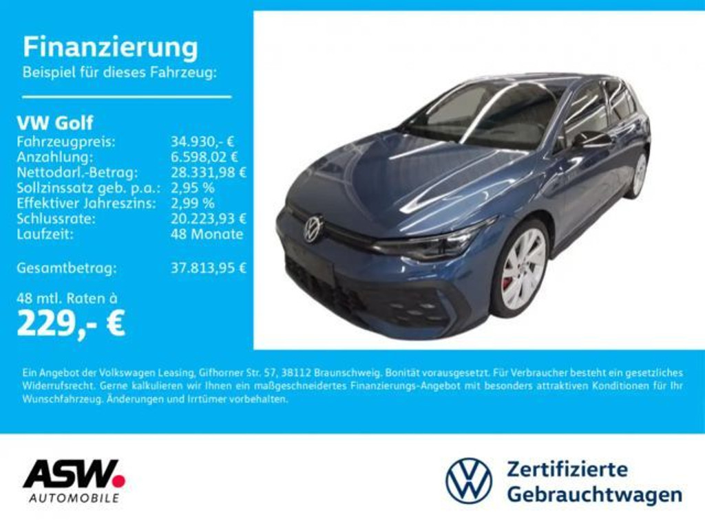 Volkswagen Golf 2025 Hybride Benzine