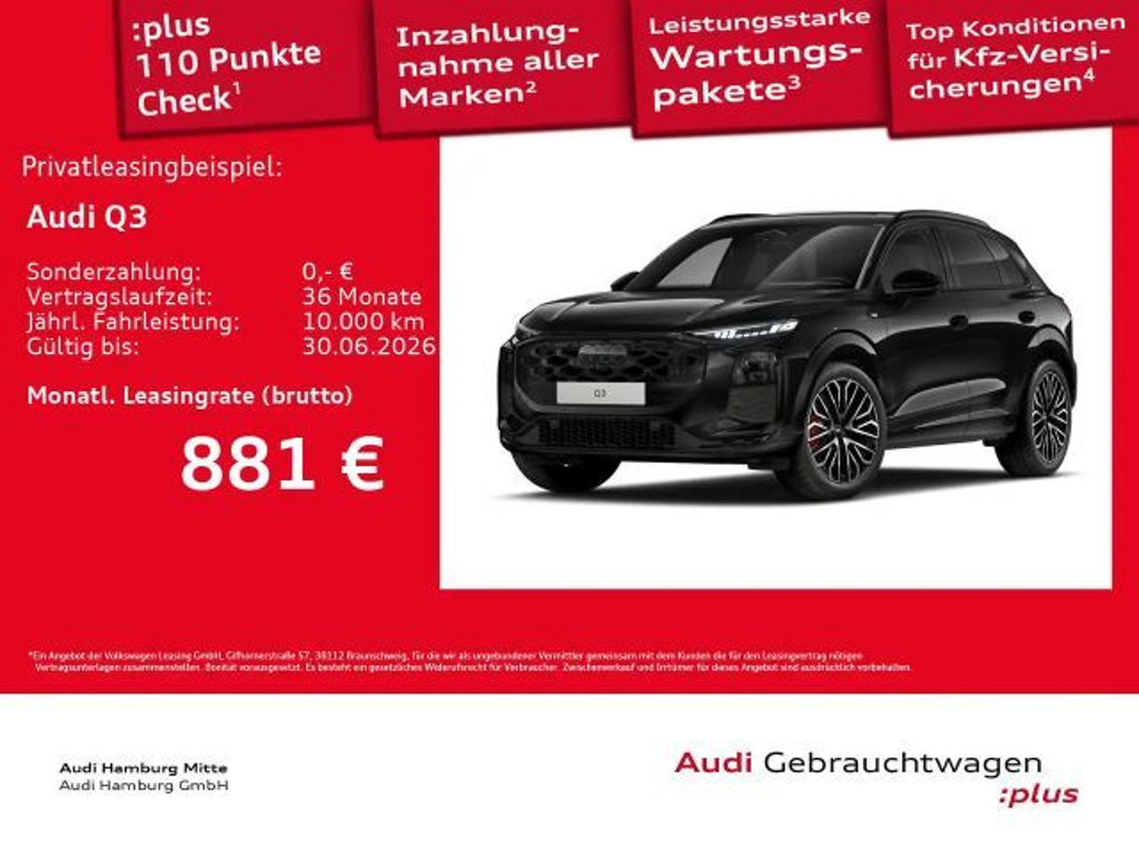 Audi Q3 2026 Benzine