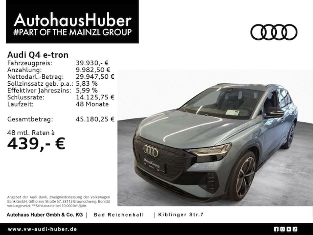Audi Q4 e-tron 2023 Elektrisch