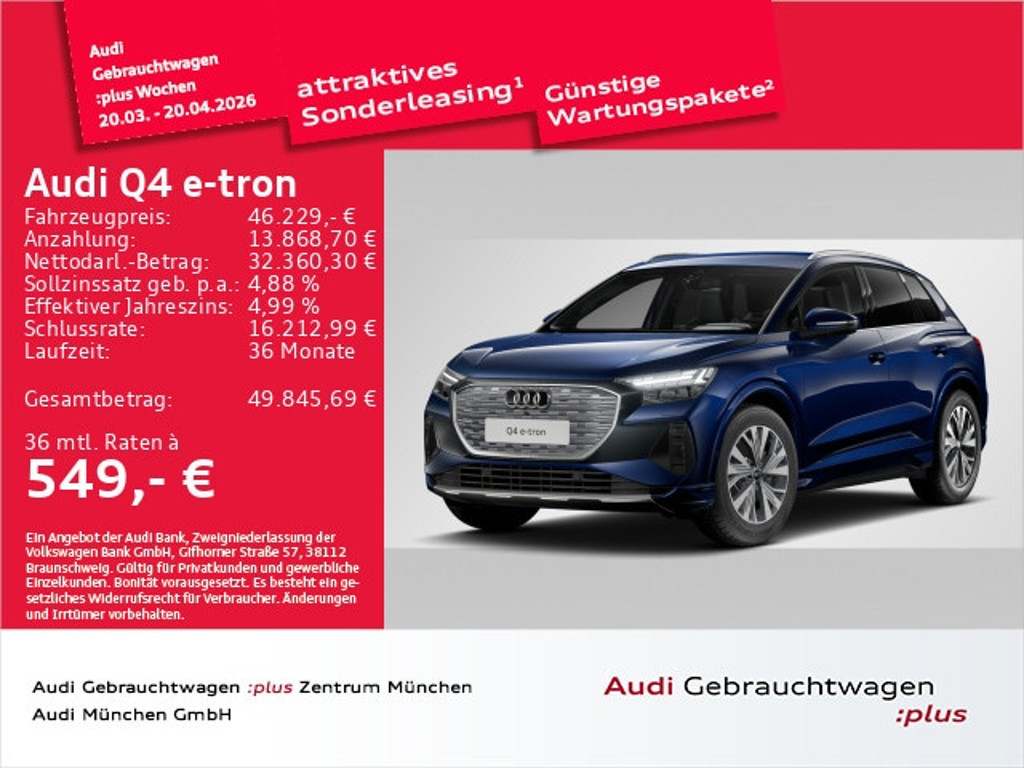 Audi Q4 e-tron 2025 Elektrisch