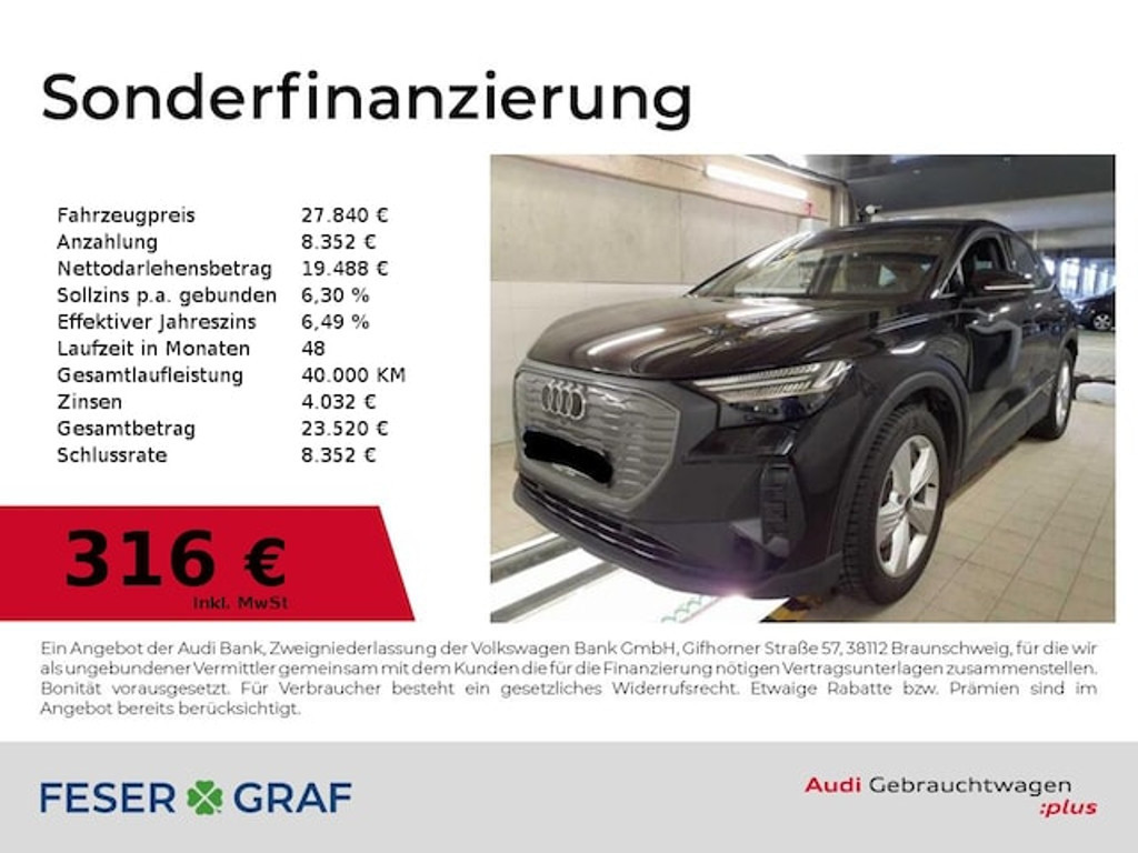 Audi Q4 e-tron 2022 Elektrisch