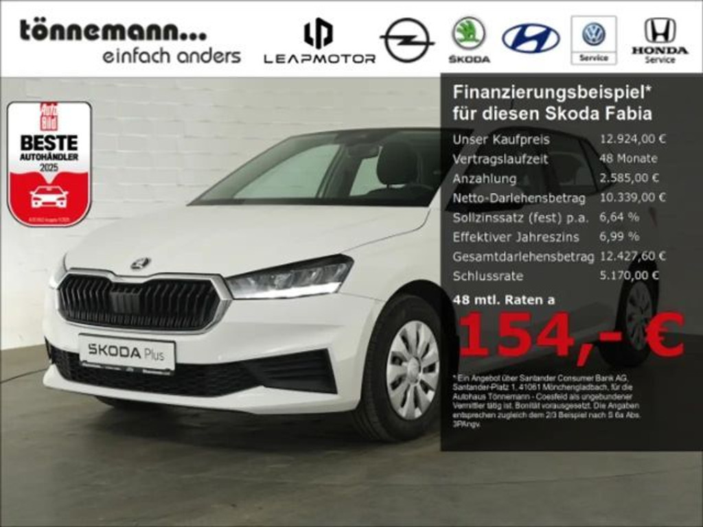 Skoda Fabia 2022 Benzine