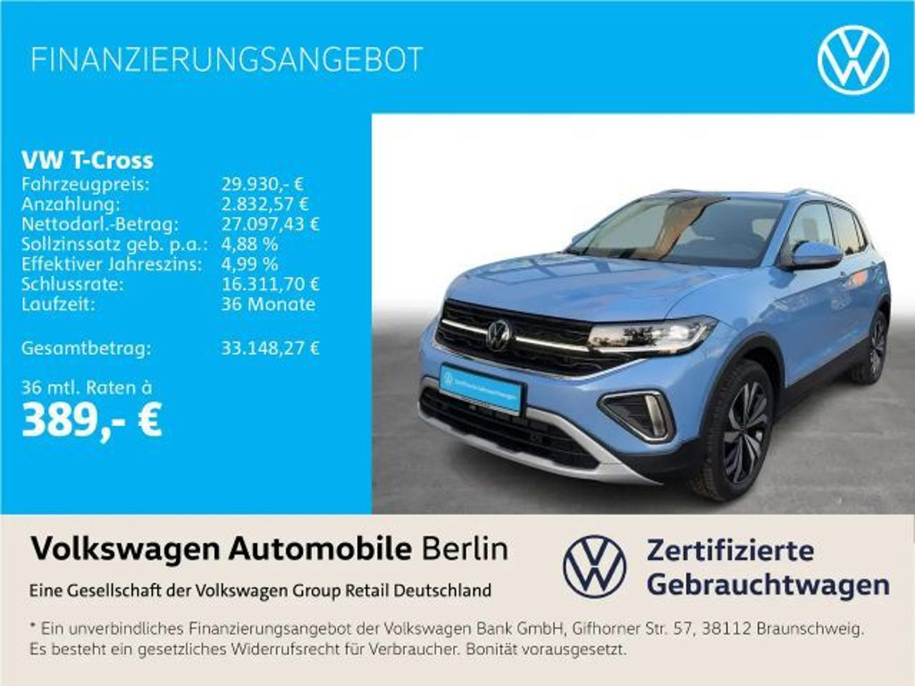 Volkswagen T-Cross 2025 Benzine