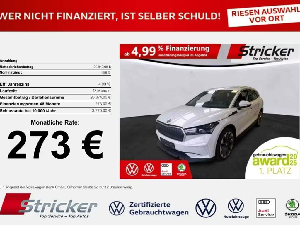 Skoda Enyaq iV 2021 Elektrisch