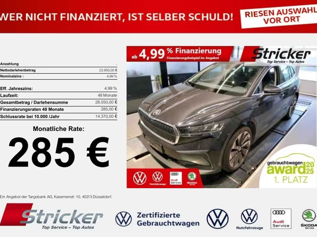 Skoda Enyaq iV 2022 Elektrisch