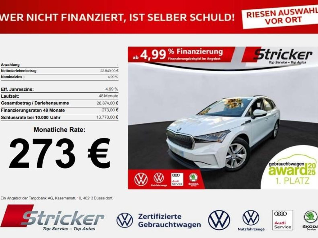 Skoda Enyaq iV 2022 Elektrisch