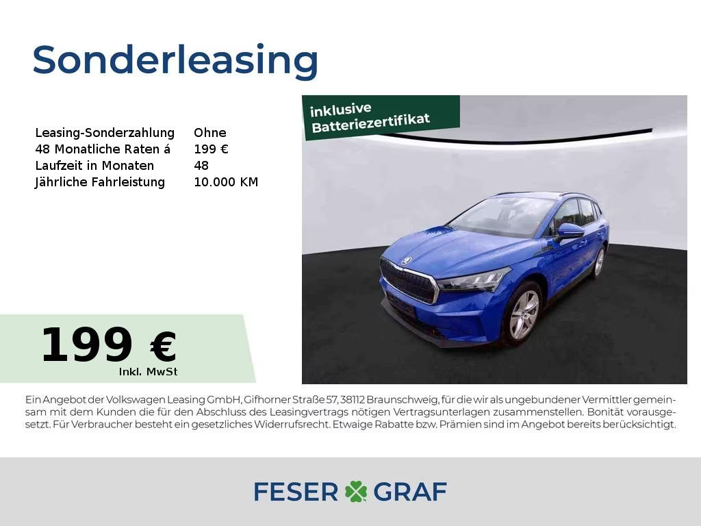 Skoda Enyaq iV 2023 Elektrisch