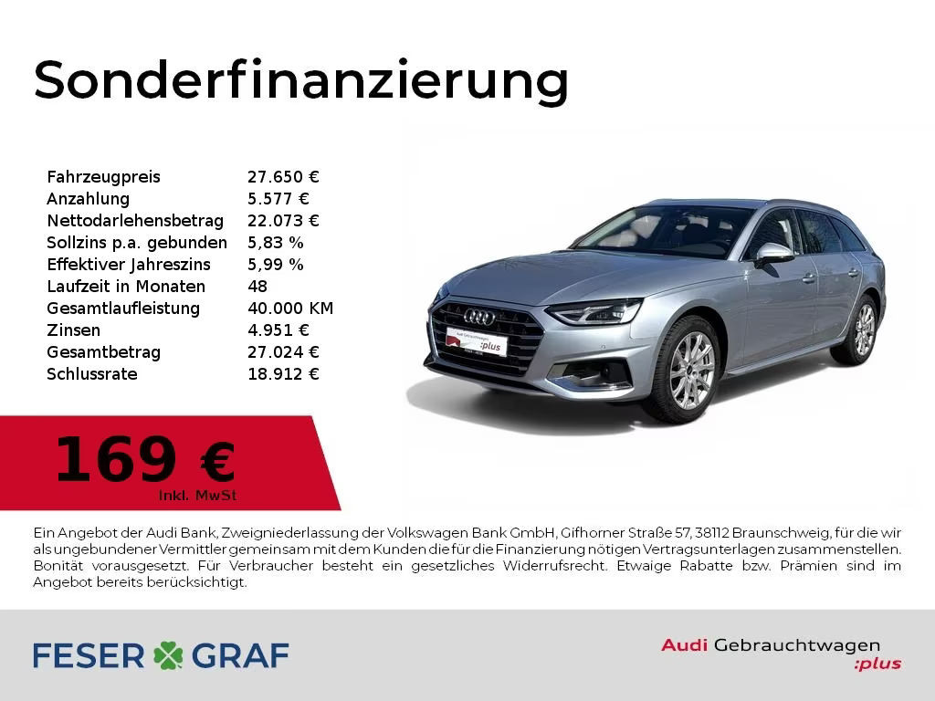 Audi A4 2022 Benzine