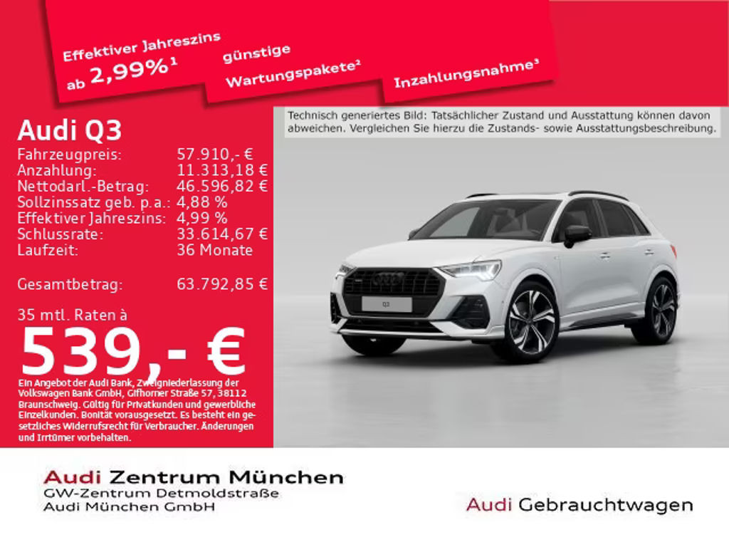 Audi Q3 2025 Benzine