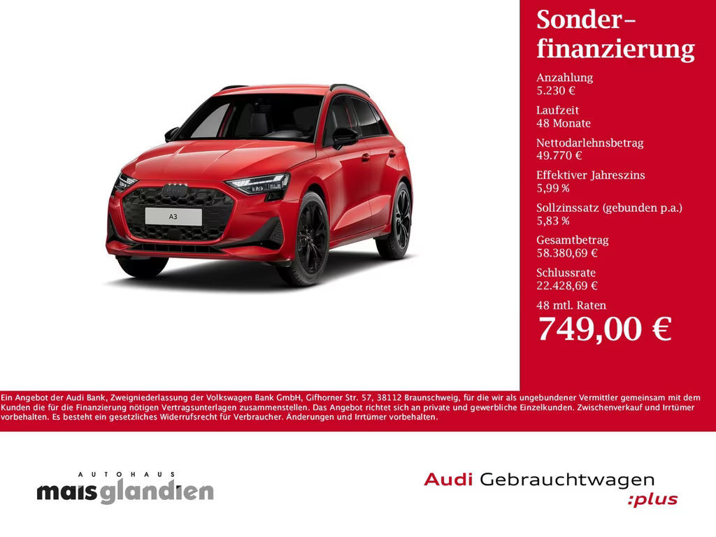 Audi A3 2025 Benzine