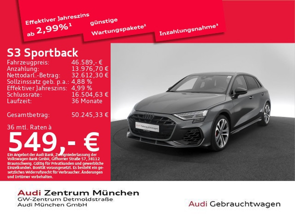 Audi S3 2025 Benzine