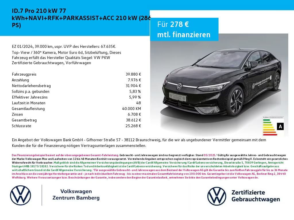 Volkswagen ID.7 2024 Elektrisch