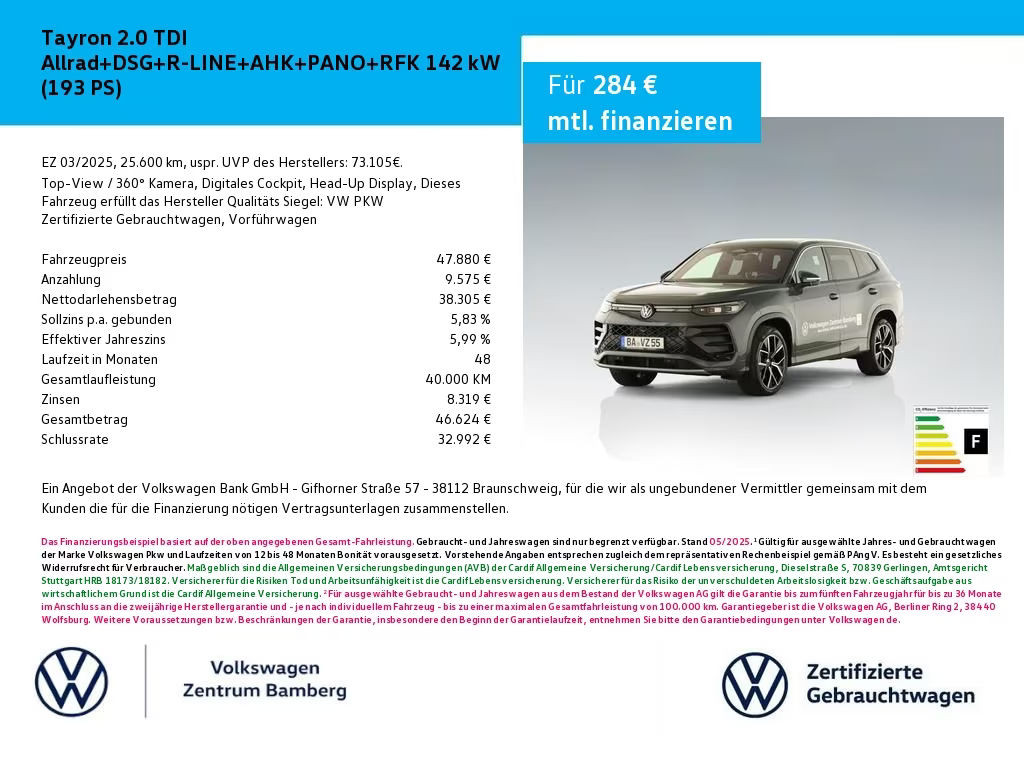 Volkswagen Tayron 2025 Diesel