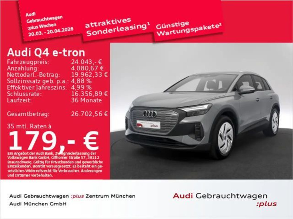 Audi Q4 e-tron 2023 Elektrisch