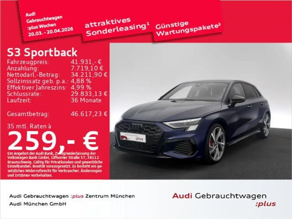 Audi S3 2023 Benzine