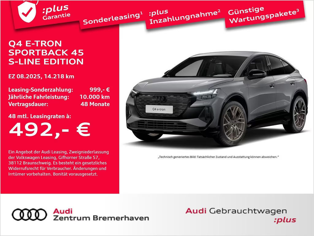 Audi Q4 e-tron 2025 Elektrisch