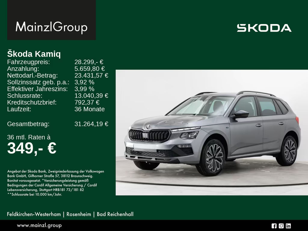 Skoda Kamiq 2026 Benzine