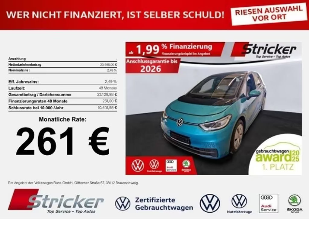Volkswagen ID.3 2021 Elektrisch