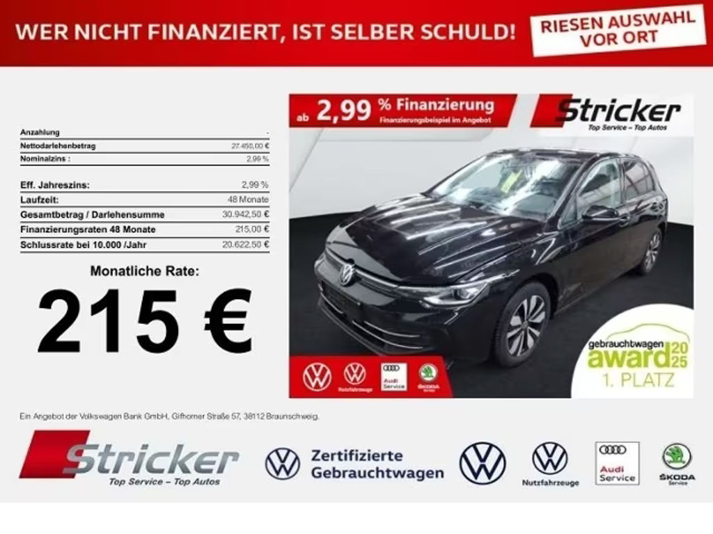 Volkswagen Golf 2025 Benzine