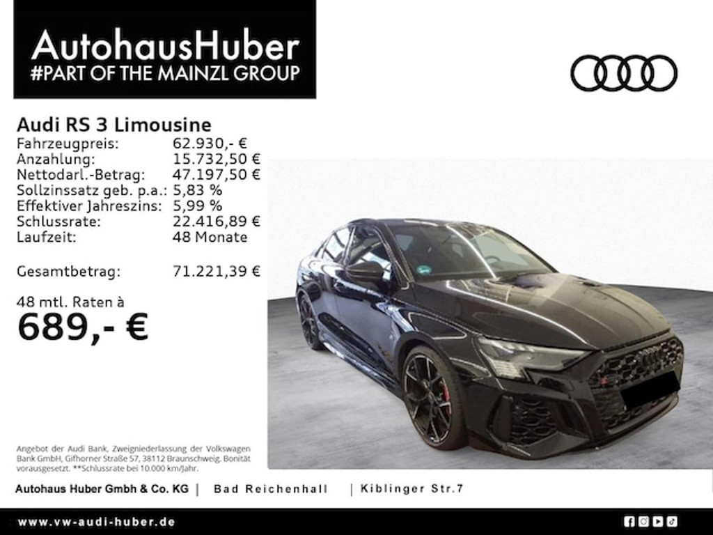 Audi RS3 2023 Benzine
