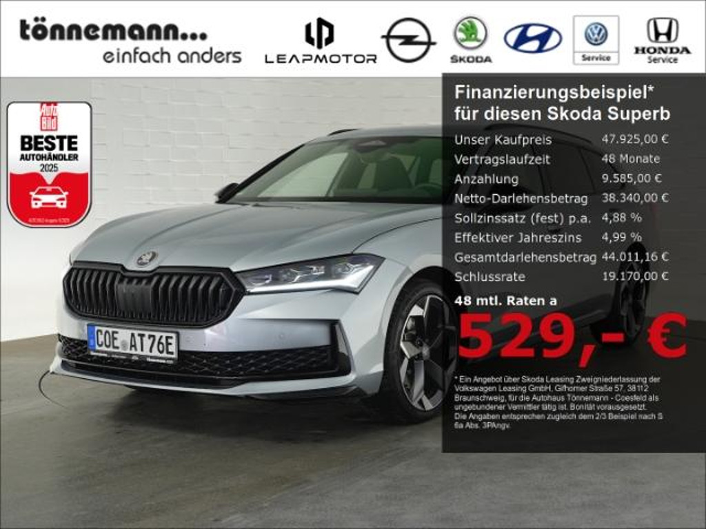 Skoda Superb 2026 Hybride Benzine