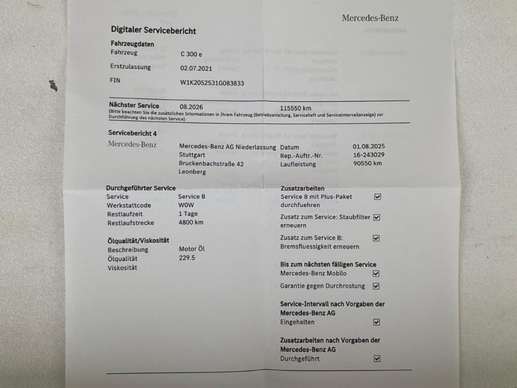 Mercedes-Benz C-Klasse