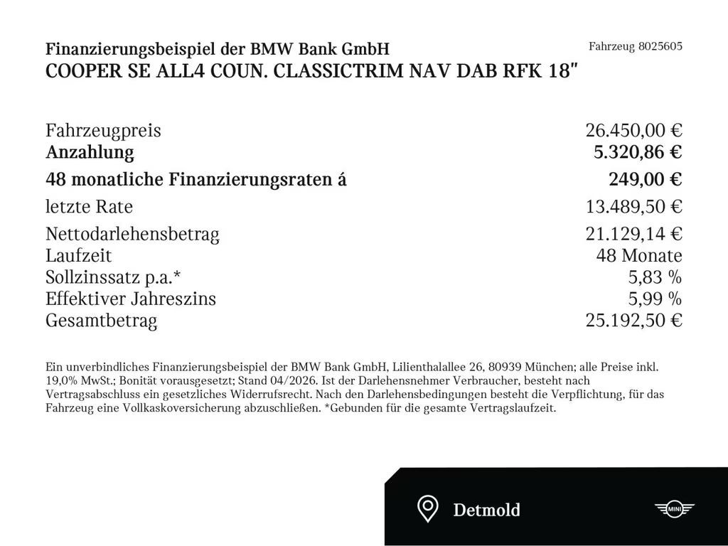 Mini Cooper SE Countryman