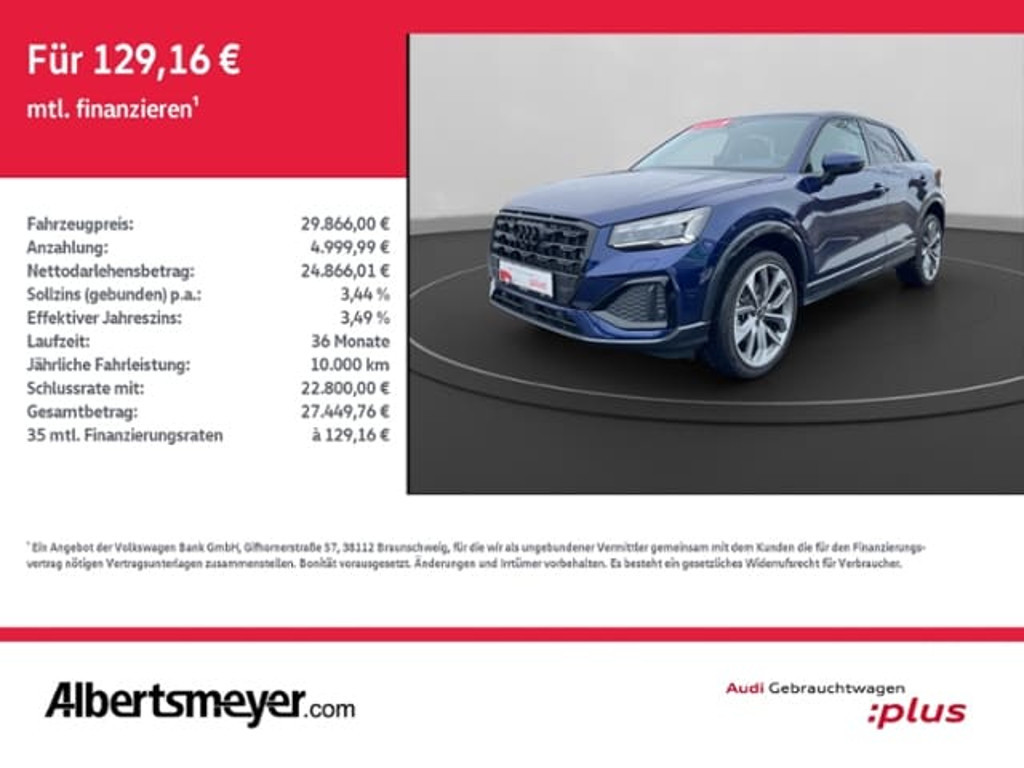 Audi Q2 2024 Benzine