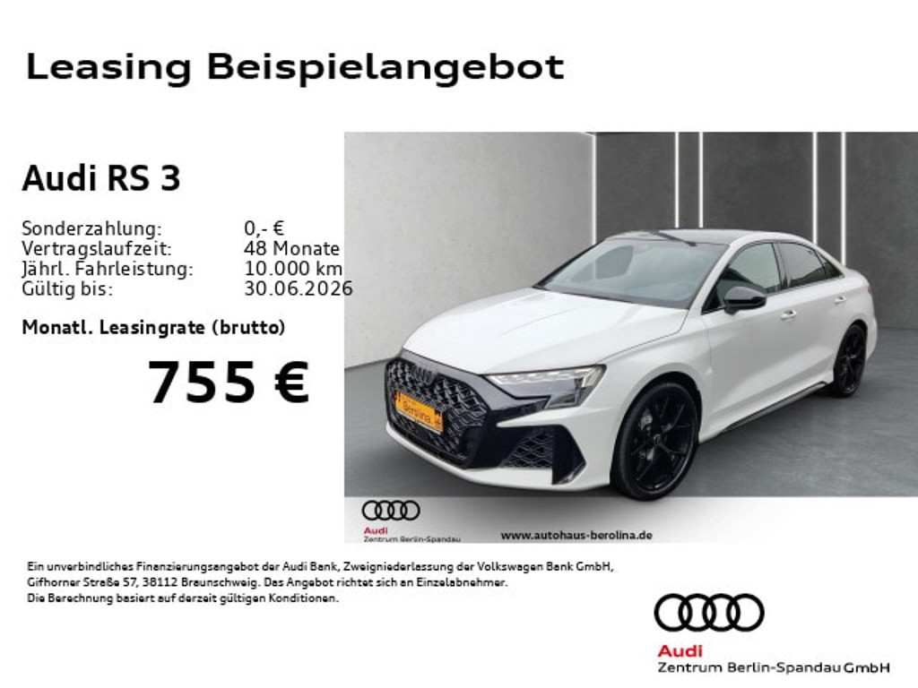 Audi RS3 2026 Benzine