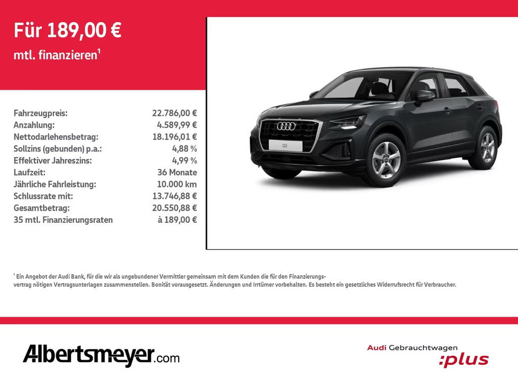 Audi Q2 2023 Benzine