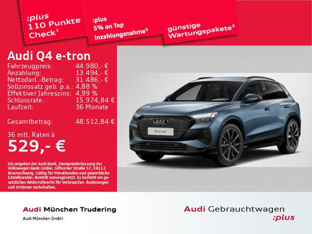 Audi Q4 e-tron 2025 Elektrisch