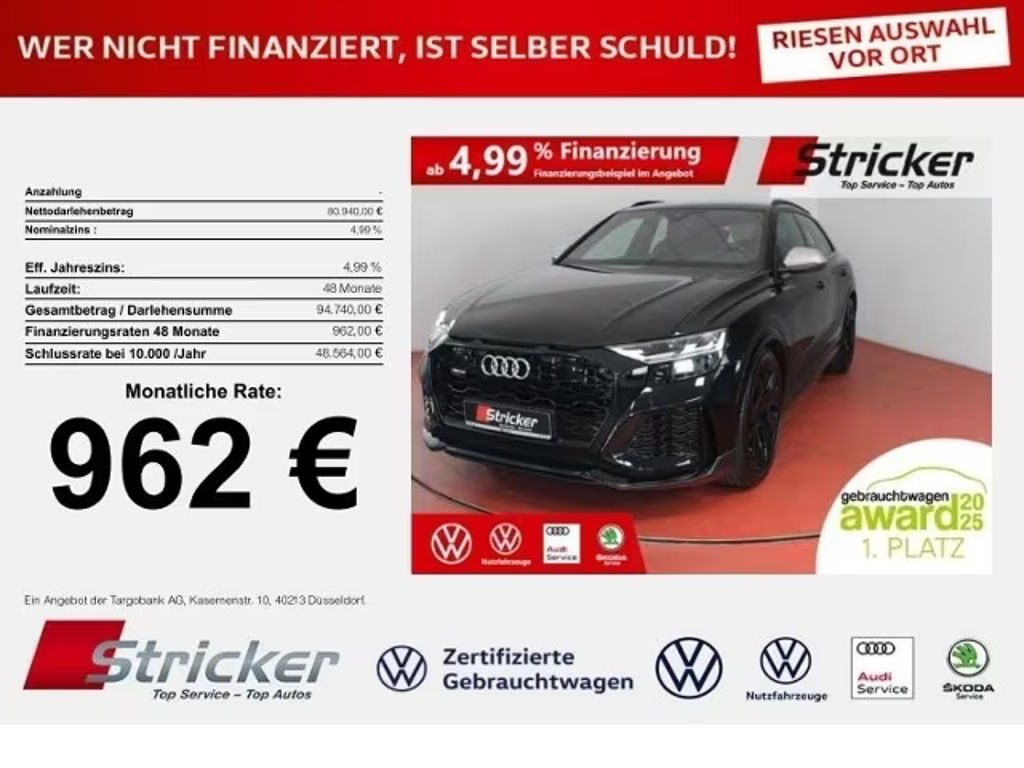 Audi RS Q8 2022 Benzine