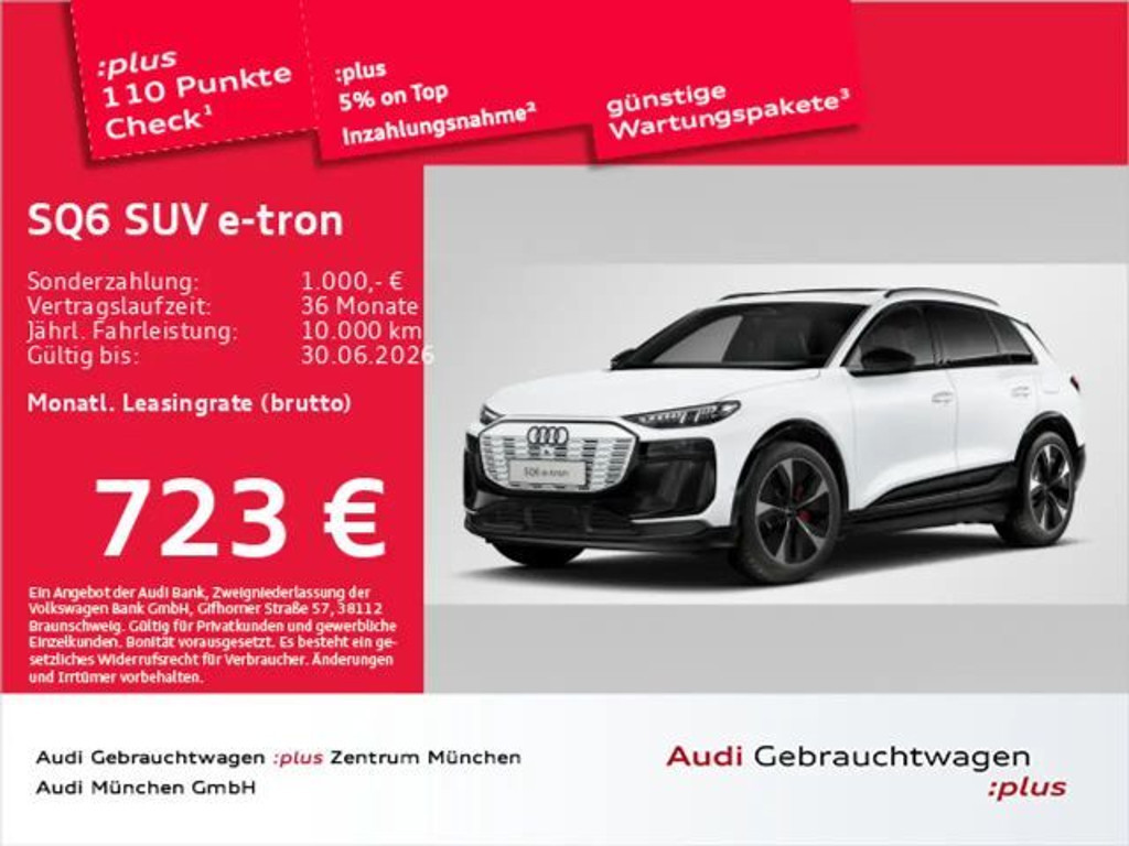 Audi SQ6 e-tron 2025 Elektrisch