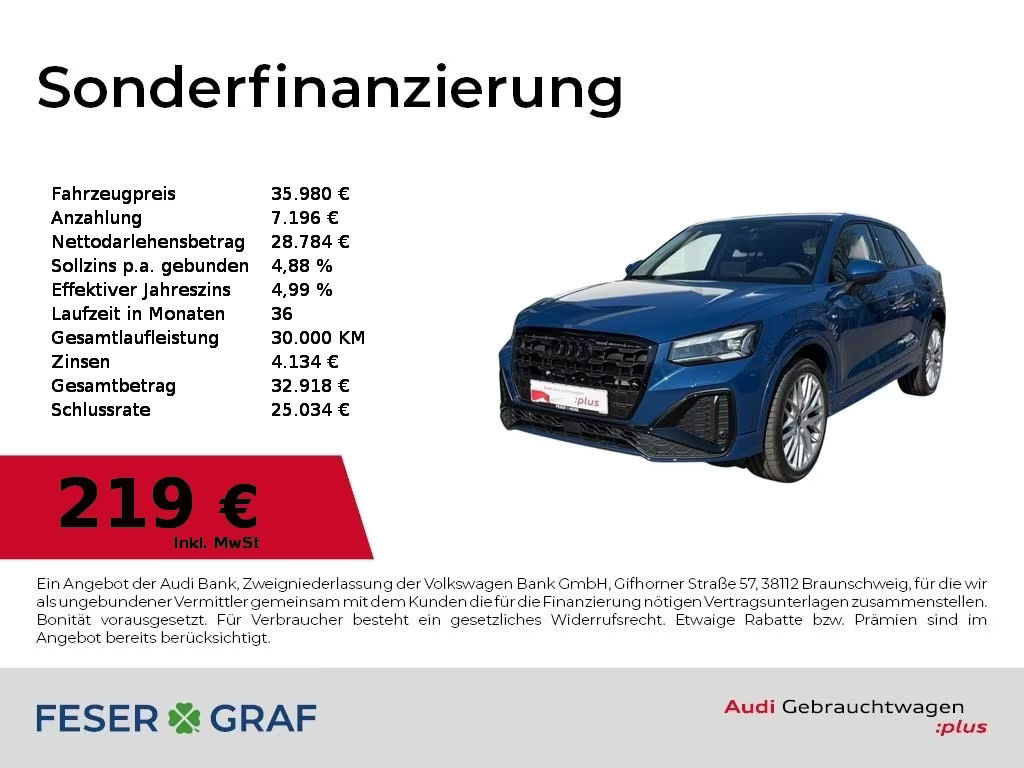 Audi Q2 2025 Benzine