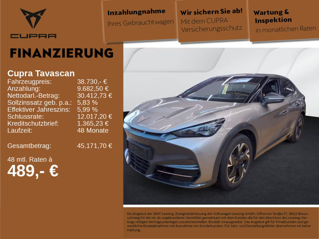 Cupra Tavascan 2025 Elektrisch