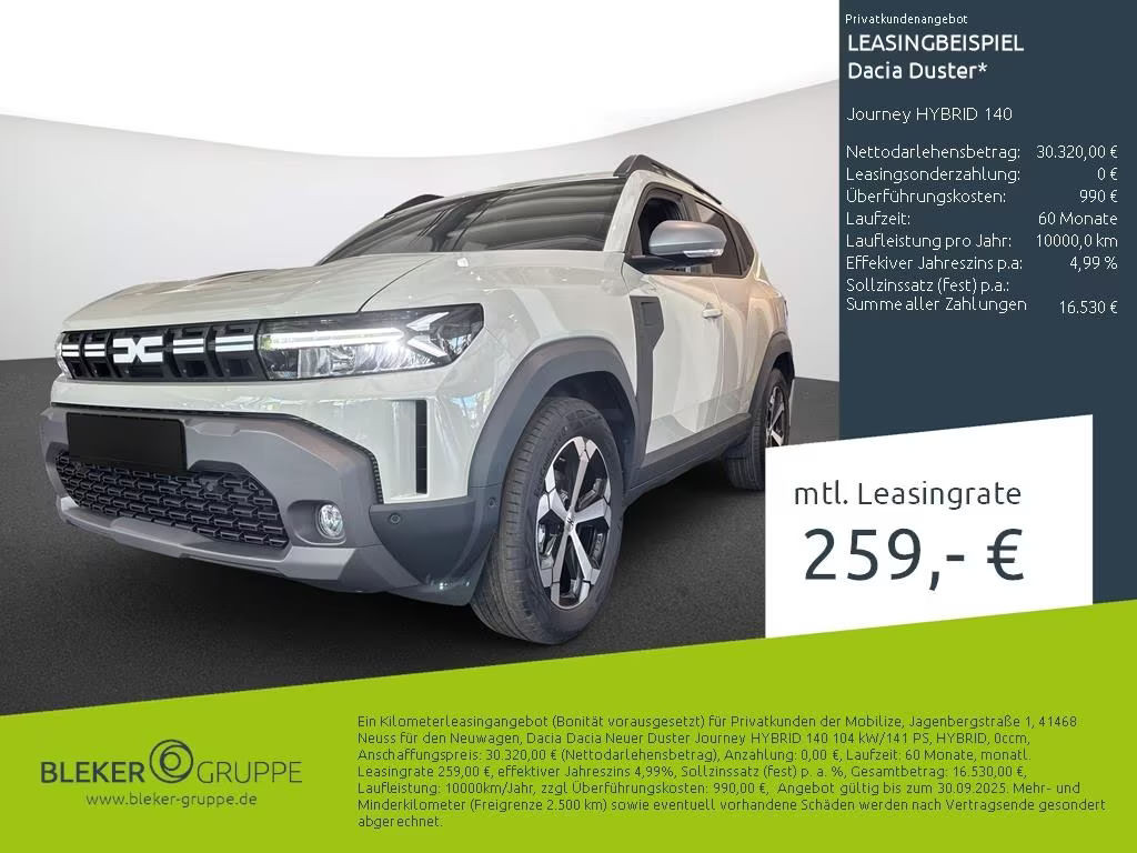Dacia Duster 2025 Benzine