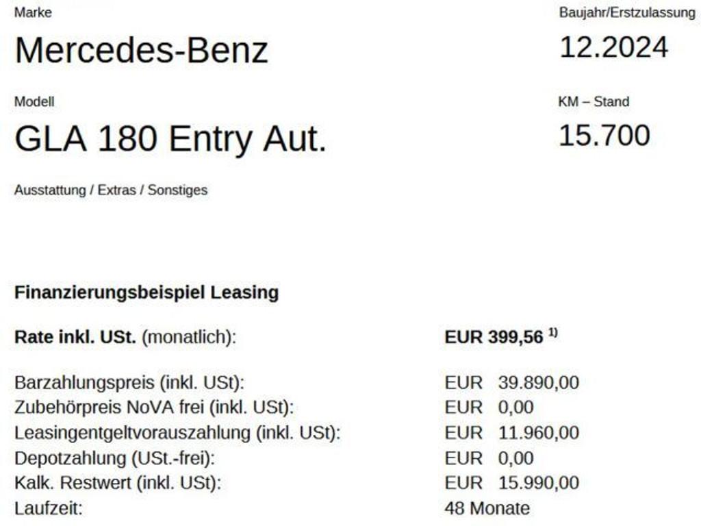 Mercedes-Benz GLA-Klasse