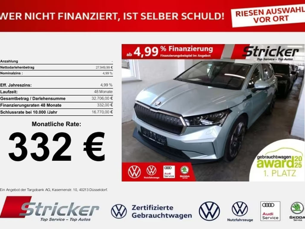 Skoda Enyaq iV 2021 Elektrisch