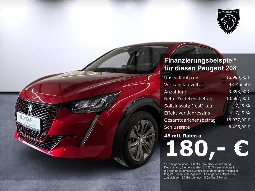 Peugeot e-208 2022 Elektrisch