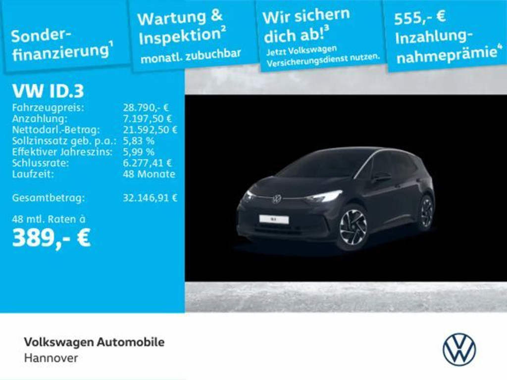 Volkswagen ID.3 2024 Elektrisch