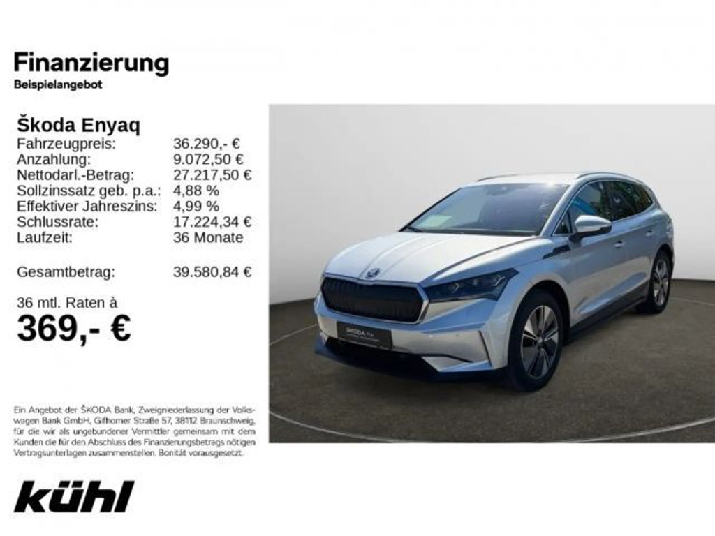 Skoda Enyaq iV 2023 Elektrisch