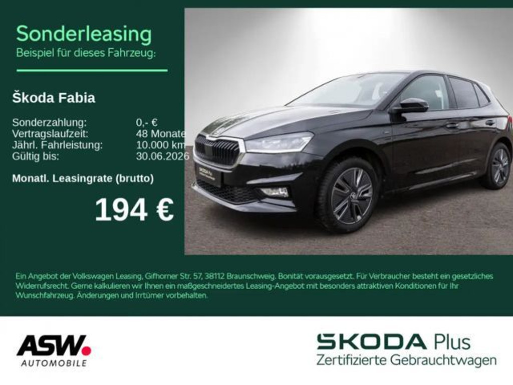 Skoda Fabia 2025 Benzine